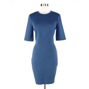 Lauren Ralph Lauren Blue Scuba Stitched Dress S